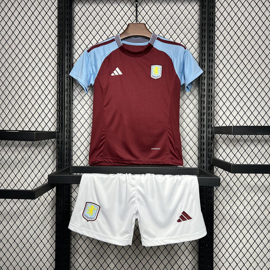 Kit Criança Principal Aston Villa 2024/25