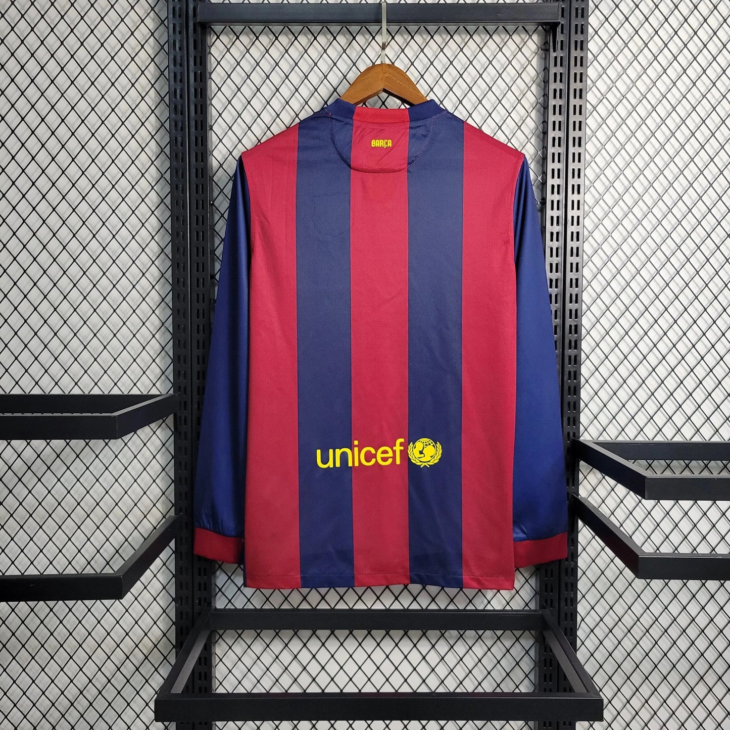 Camisola Principal Barcelona Manga Comprida 2014/15