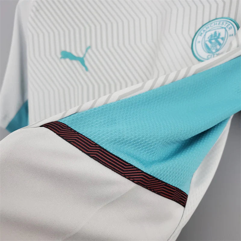 Maillot d'entraînement Manchester City gris blanc 2021/22 