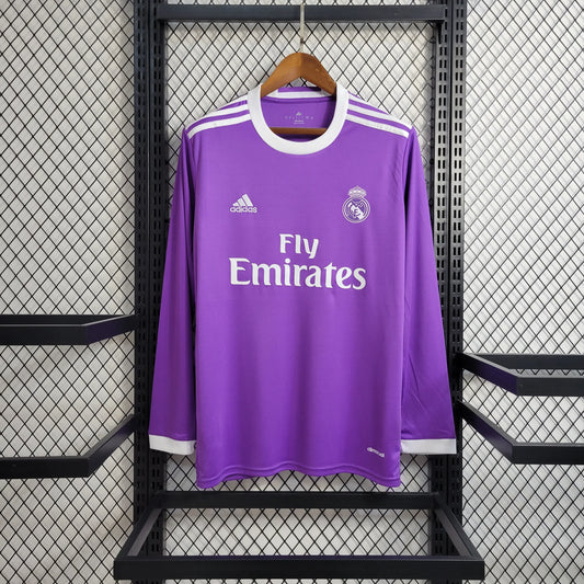 Camisola Secundária Real Madrid Manga Comprida 2016/17