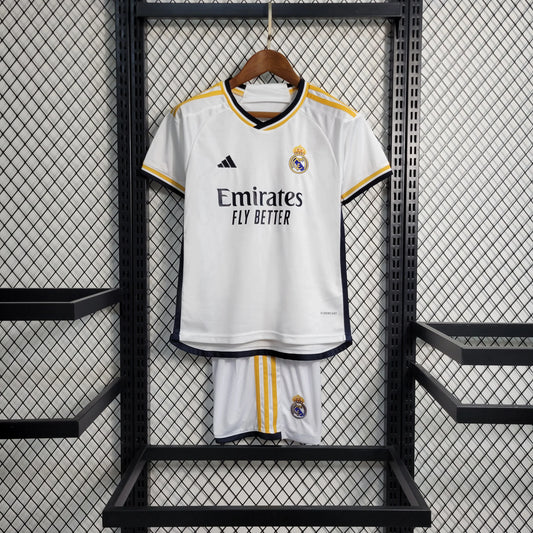 Kit Criança Principal Real Madrid 2023/24