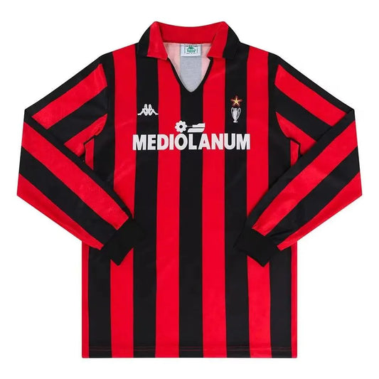 Camisola Principal AC Milan Manga Comprida 90/91