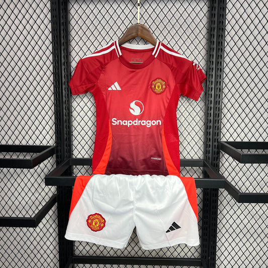 Kit Criança Principal Manchester United 2024/25