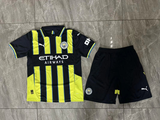 Kit Criança Secundária Manchester City 2024/25