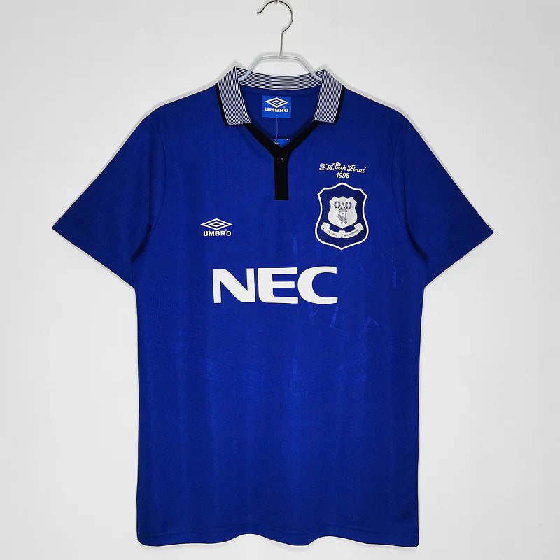 Maillot domicile de la finale de la FA Cup d'Everton 1995 