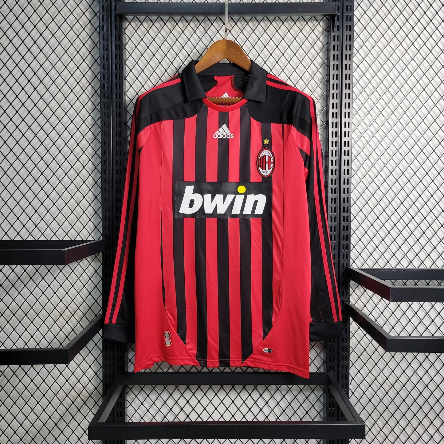 AC Milan Long Sleeve Home Shirt 2007/08