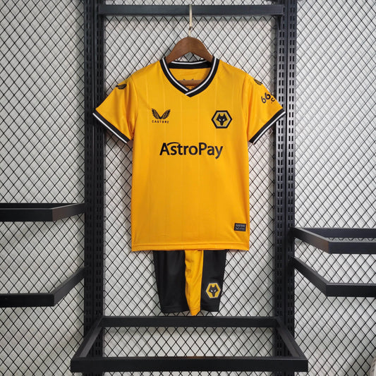 Kit Criança Principal Wolverhampton 2023/24