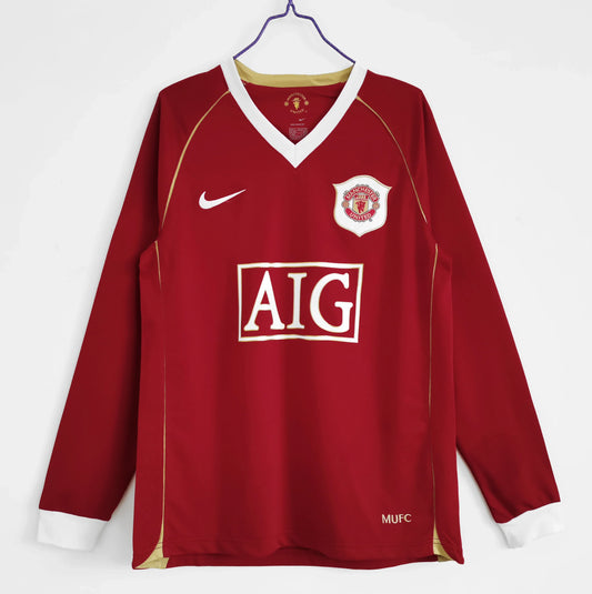 Maillot domicile manches longues Manchester United 2006/07 