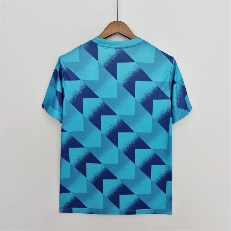 Juventus Blue Geometric Pattern 2022/23 Training Shirt