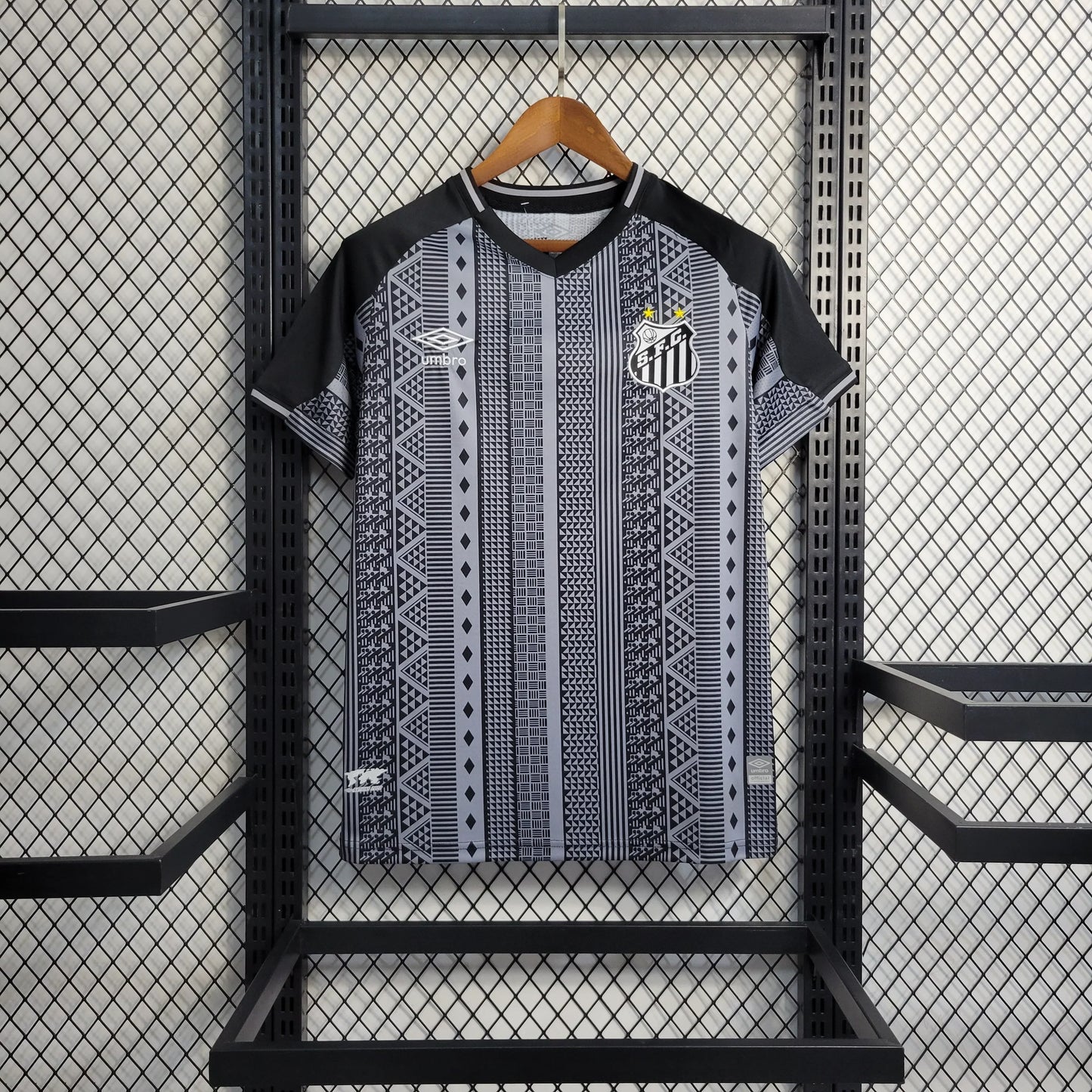 Black Santos 2022/23 Secondary Shirt